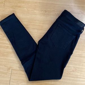 Express black mid rise jean legging size 2